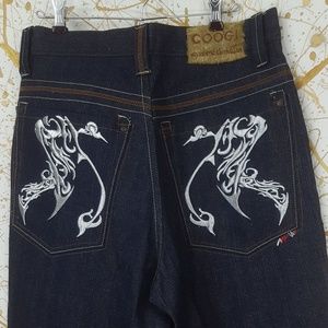 Coogi men jeans embroidered pockets size 34/32